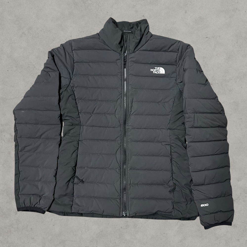 The North Face 600 Down Puffer Jacket Womens Small Black Full Zip Quilted Coat